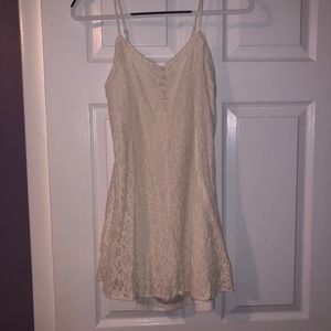 Forever 21 cream medium lace dress